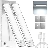 Unterbauleuchte Küche LED Schrankbeleuchtung Bewegungsmelder - Lampe Akku Beleuchtung...