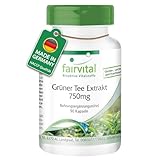 Fairvital | Grüntee Extrakt - 90 Kapseln - 1500mg Grüntee Extrakt pro...