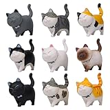 Greyoe Katzenfiguren, 9 Stück Tierfiguren Kinder Realistisch Katze Spielzeug...