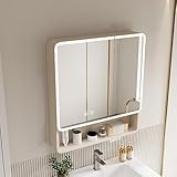 Moderner Badezimmer-Medizinschrank zur Wandmontage mit LED-Leuchten und...