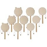 FBITE Diy, 3 Sets Cartoon Holzrassel Babyspielzeug Holzhandhandwerk Diy Painting Frühe...