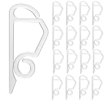 Montrestar 60 Stück Mehrzweckhaken, Lichterketten Haken Weiß, Dachrinnenhaken für...