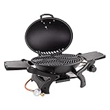 Tisch - Gasgrill Calabria Gas Tischgrill Grill BBQ 3,5 kW Grillfläche oval 48x36 cm inkl....