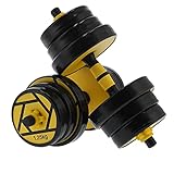 Hanteln 20 kg, Hantel-Set, verstellbar, für Muskeltraining und Gewichtheben, mit...
