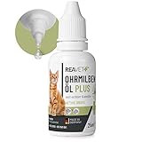 ReaVET Ohrmilbenöl Plus 20 ml sofort wirksames Mittel für Katzen & Hunde...