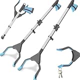 YaosiYeen Greifzange für Senioren 81cm Faltbare Müllzange,2 Stück Aluminium...