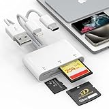 XD Kartenleser, SD Kartenleser für iPhone, 3-in-1-SD/Micro SD/XD Picture Card für...