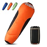 TEKAMON Schlafsack Sommer Outdoor, Camping und Trekking, Mumieschlafsack für 3-4...