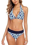 Aidotop Damen Bikini Set Triangel Badeanzug Strand Ties Zweiteiliger Bademode...