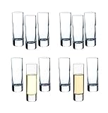 BigDean 12er Set Schnapsgläser 60ml / 6 cl - Klassisches Shotglas - Robust &...