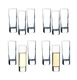 BigDean 12er Set Schnapsgläser 60ml / 6 cl - Klassisches Shotglas - Robust &...