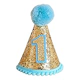 1 stücke Mini Partyhut Geburtstag Junge Und Mädchen Erste Hut Hut Geburtstag Flash...