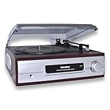 Karcher Plattenspieler mit eingebauten Stereo-Lautsprechern, Vinyl Schallplattenspieler,...