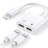 for iPhone Kopfhörer Adapter und Laden [Apple MFi-Zertifiziert] 4 in 1 Dual Lightning...
