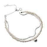 YUUKI Armband Damen Silber,925 Silber Armband Für Frauen Silber Ball Anhänger...