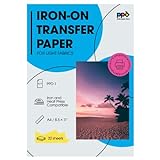 PPD 20 x A4 Inkjet Premium Transferpapier für helles Textil, Bügeleisen und...