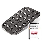 Zenker Backform für 24 Husarenkrapfen & Engelsaugen, beschichtetes Backblech...