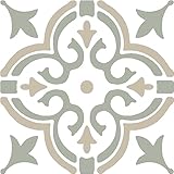 d-c-fix Vinyl Bodenfliese Classic Stencil motif green 30.5 x 30.5 cm 11 Stück