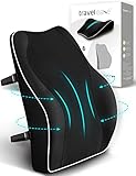 Travel Ease Ergonomisches RückenKissen aus Memory Foam, Lendenkissen für...