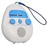Tragbares AM FM Duschradio, Wasserdichtes Kabelloses Badezimmer FM Radio mit...