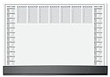 SIGEL HO365 Papier-Schreibtischunterlage mit Schutzleiste, 2-Jahres-Kalender 2023 2024,...