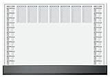 SIGEL HO365 Papier-Schreibtischunterlage mit Schutzleiste, 2-Jahres-Kalender 2023 2024,...