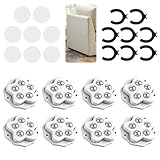 8 Stk Kugelrollen Schwerlast, Möbelrollen Flach, Kugelrollen für Möbel, Rollen Zum...