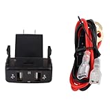Kfz-Ladegerät, Effizientes Laden, Dual-USB-Port-Buchsenadapter mit 0,6 M Langem...