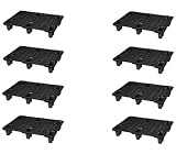 8 Stück Kunststoffpalette 80 x 60 cm 1/2 Europalettenmaß