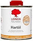 LEINOS Holzöl 250 ml | Hartöl Farblos für Tische Möbel Arbeitsplatten | Teak Eiche...