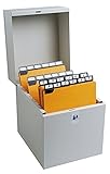 Exacompta 54718E Karteikassette Metalib für bis zu 500 Karteikarten DIN A5 hoch...
