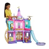 Mattel Disney Prinzessin Puppenhaus, Magisches Schloss, 3 Etagen, 10 Spielbereiche, mit...