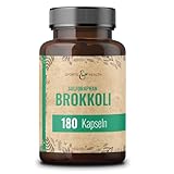 Brokkoli Kapseln - 180 Sulforaphan Kapseln Hochdosiert - Vegan - Ohne Füllstoffe - Beste...