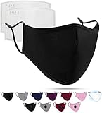 Luftty Maske mit Filter und verstellbaren Ohrschlaufen | Community Maske schwarz...