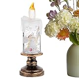 Generisch Christmas Candle Lights, LED Flickering Candles, Snow Globe Candle Light,...