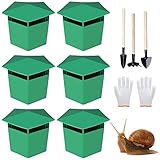 BNGXR Schneckenfallen, 6er-Set Bio Schneckenfallen ohne Chemie und Gift, Schneckenabwehr...