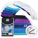 Wolkenstürmer® Paraflex Basic Lenkmatte 1.2 (blau) – Kite mit 2x25m...