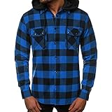 Herbst Winter Hemd Jacken für Herren Mode Casual Business Gestreift Kariert Druck Wolle...