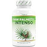 Saw Palmetto Extrakt - 180 Kapseln mit 500 mg Extrakt - Premium: 5% Phytosterole = 25 mg -...