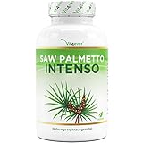 Saw Palmetto Extrakt - 180 Kapseln mit 500 mg Extrakt - Premium: 5% Phytosterole = 25 mg -...