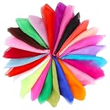 LWMTT 24 Stück Jongliertücher Bunte Tücher Baby 60 x 60 cm Chiffontücher...