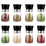 YAYODS 8 Stück Pfeffermühle - Gewürzmühle - 180 ml Einstellbarem Salzmühle...