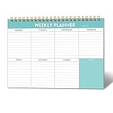 Getvow Wochenplaner-Notizblock, 17,8 x 25,4 cm, Wochenblock, Organizer,...