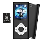 Tabmart MP3 MP4 Musik Player Inklusiv 32GB MicroSD Unterstützung Audio Player Media...
