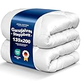 John Cotton New Way Bettdecke 135x200 - Innovativ & Atmungsaktive Steppdecke für...