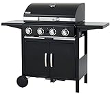 tepro Gasgrill Mayfield 4, 4 Edelstahl-Brenner je ca. 3 kW, Grillfläche: ca. 58...