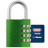 ABUS Zahlenschloss 145/40 Grün - Kofferschloss, Spindschloss u. v. m. -...