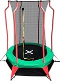 Kindertrampolin Happy Jump Sicherheitsnetz ab 3 Jahren max 25kg Indoor & Outdoor Mini...