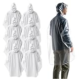 TK Gruppe Timo Klingler 8x Einweg & Einmal Regenjacke mit Kaputze - Einheitsgröße -...