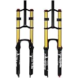splumzer Fahrrad Federgabel 26/27.5/29' für Mountainbike DH Air Double Shoulder Downhill...